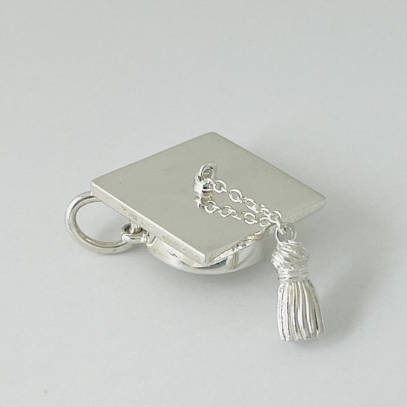 Tiffany & Co Graduation Cap with Tassel Pendant or Charm in Sterling Silver - Picture 1 of 8